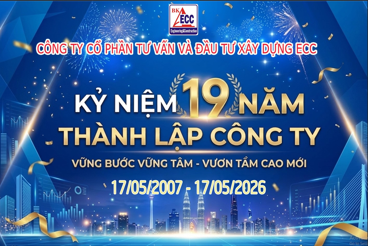 KỶ NIỆM 19 NĂM THÀNH LẬP BK-ECC (17/05/2007 - 17/05/2026)